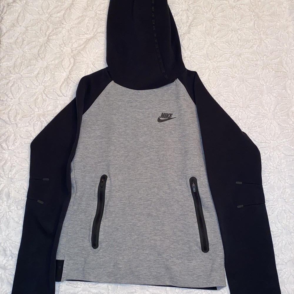 Nike-XS women’s black & gray hooded sweatshirt